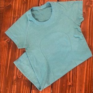 Lululemon shirt bright blue